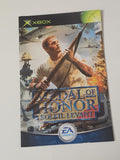 Notice originale Medal of Honor Xbox, manuel seul pour jeu vidéo Microsoft