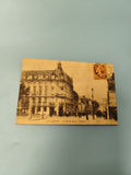 Ancienne carte postale animée Amiens Rue de Noyon timbre visible vintage