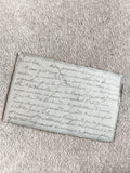 Ancien document manuscrit français XIXe, lettre papier vergé, écriture cursive