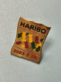 Pin's vintage Haribo Ours d'Or ancien, émaillé, collection publicitaire