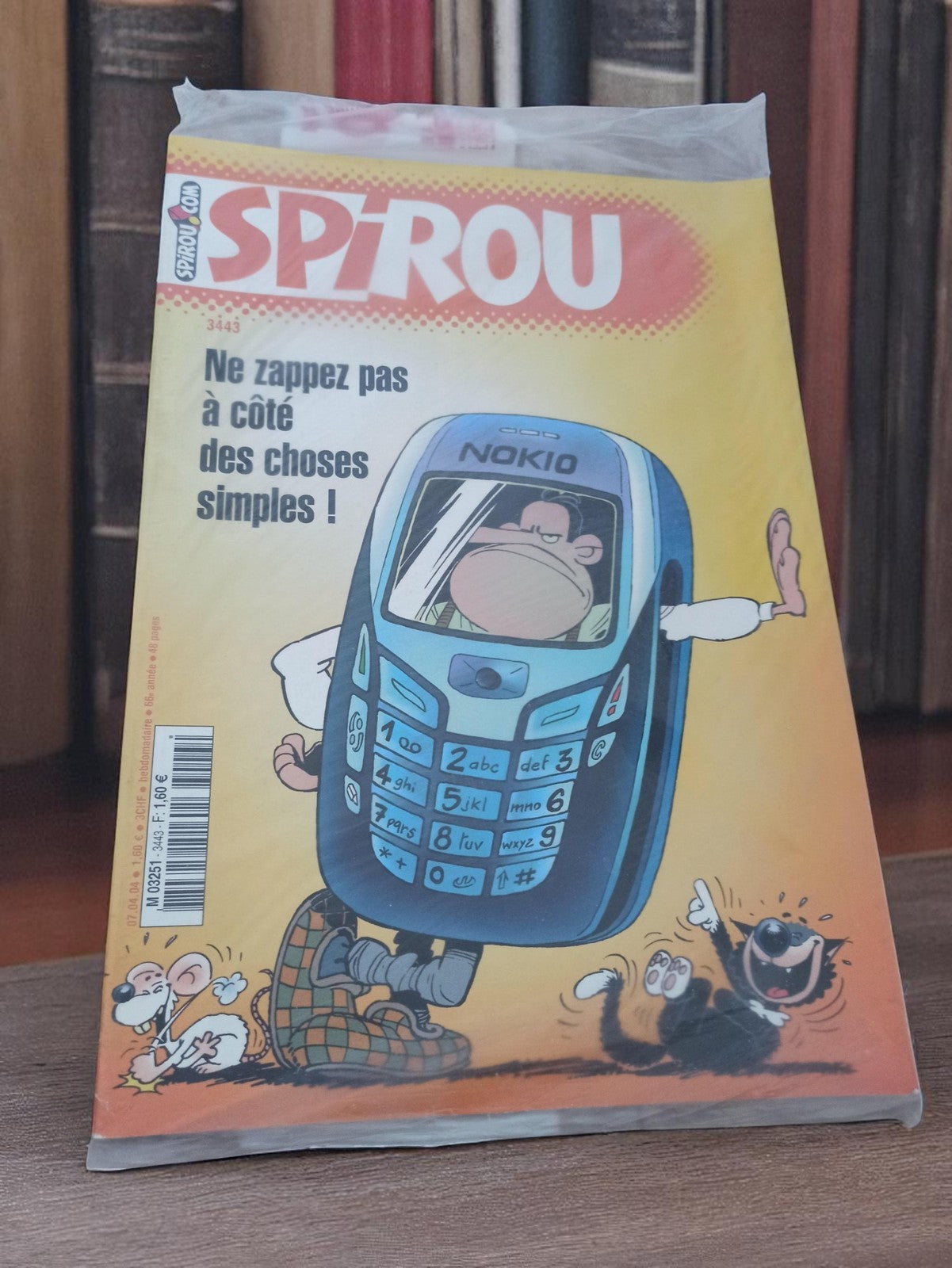 Magazine Spirou n°3443 vintage rétro couverture Nokio collector