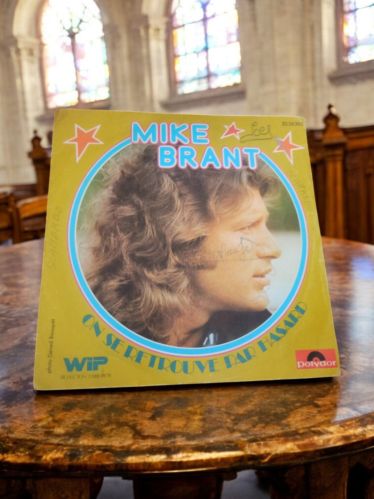 Vinyle 45 tours Mike Brant vintage Polydor On se retrouve par hasard