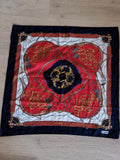 Foulard rétro ancien Gilles d'Arley accessoire mode vintage collection rare