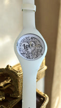 Montre Ice Watch Love Femme blanche, cadran décor graphique, tendance