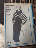 Patron couture robe vintage 1985, Patron-Ouvrages N°4, ancien modèle rétro