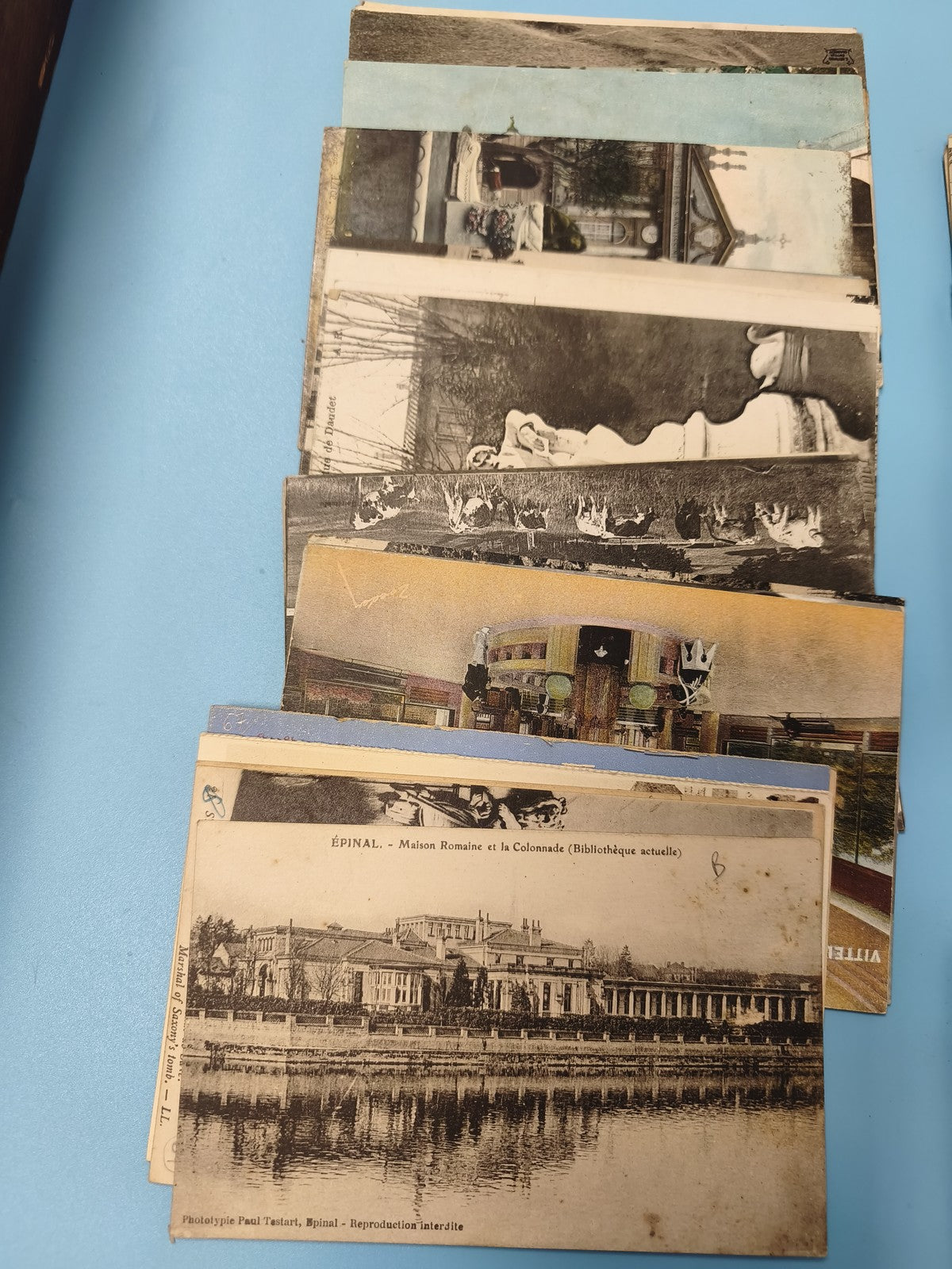 Lot cartes postales anciennes CPA divers lieux France, scènes variées, vintage