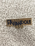 Pin's vintage FARANDOLE lettrage bleu badge ancien (Ref 5) rétro