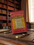 Boîte publicitaire ancienne CARBONEX rouge vintage déco rétro pharmacie