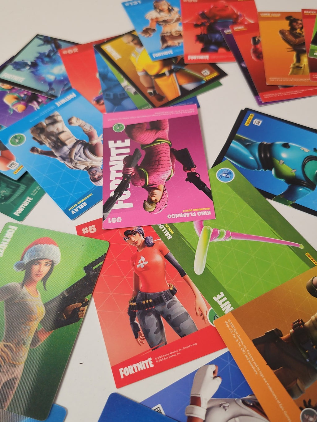 Lot de cartes Fortnite originales, trading cards, jeu vidéo, occasion