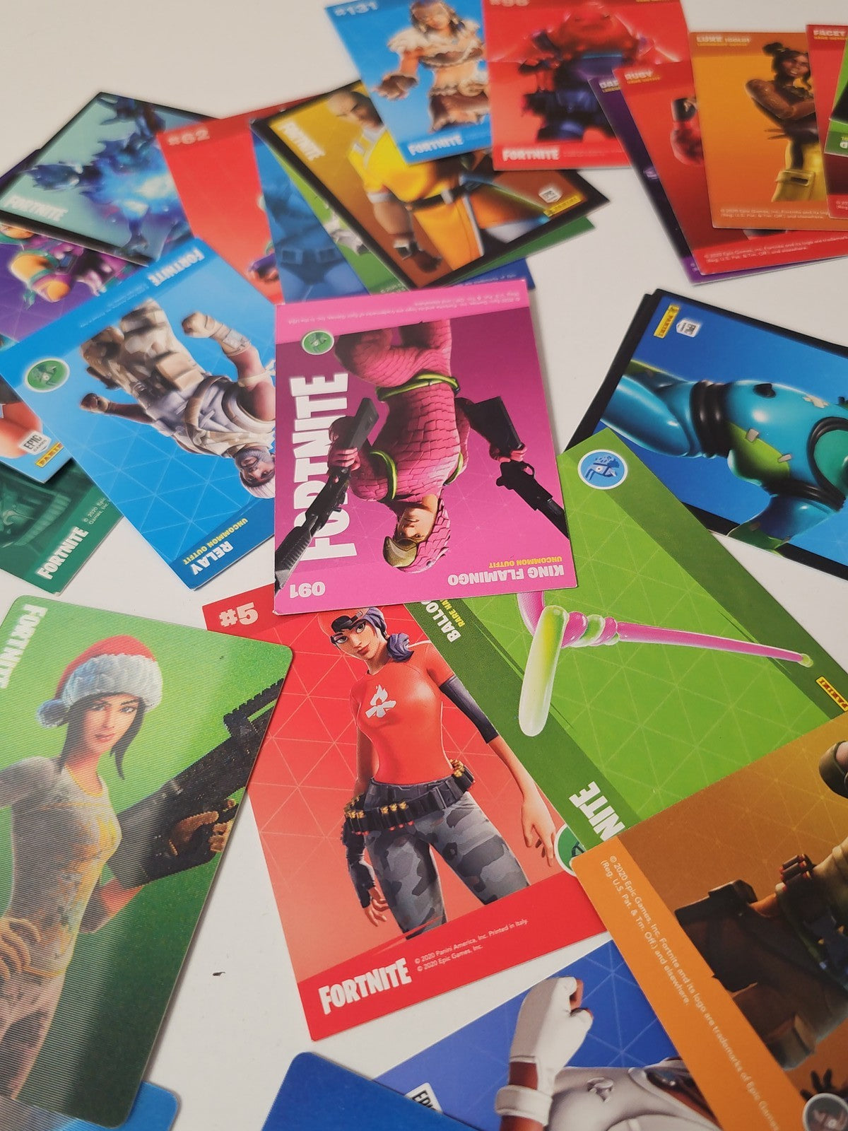 Lot de cartes Fortnite originales, trading cards, jeu vidéo, occasion