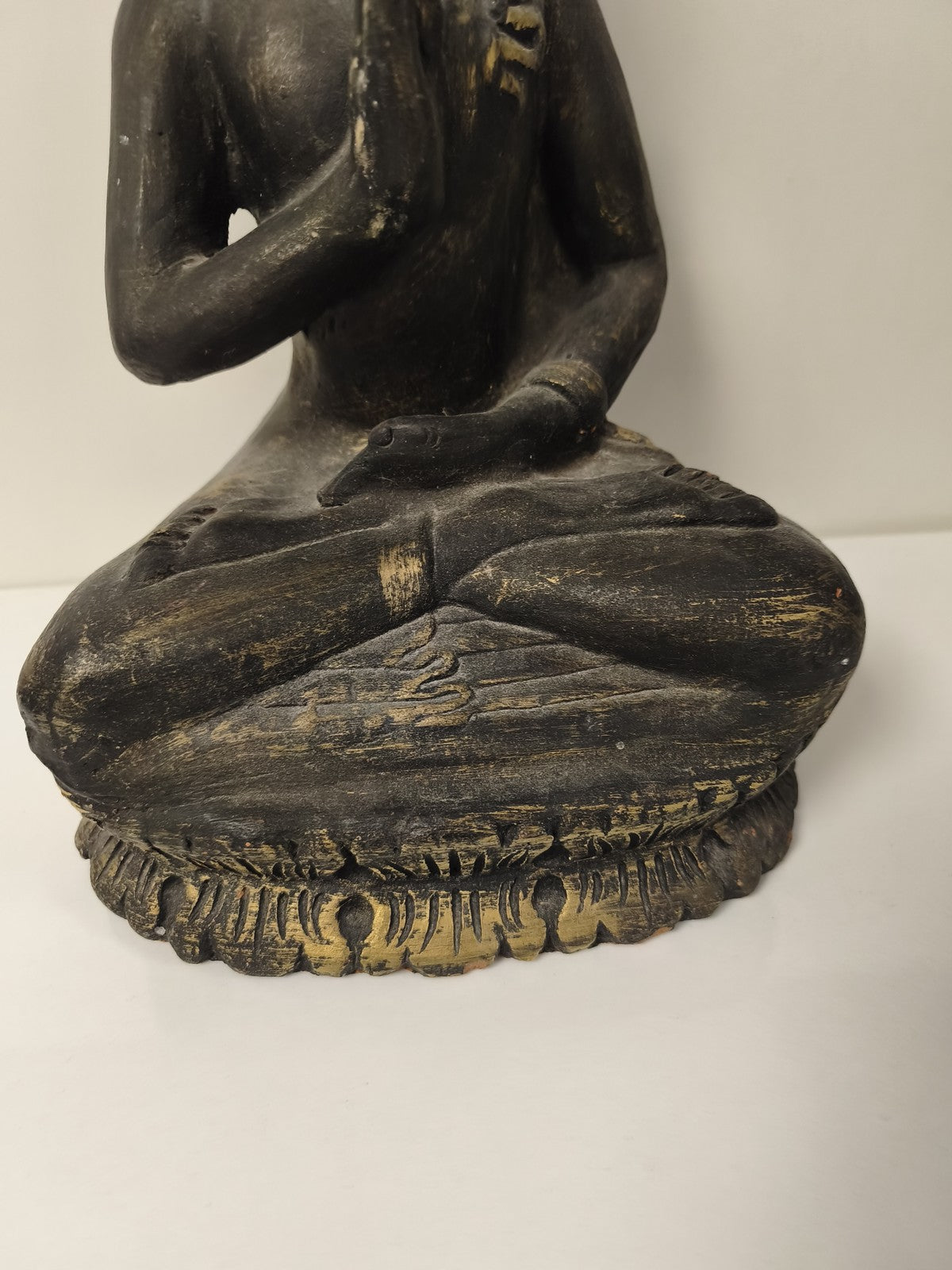 Large vintage terracotta Buddha statue Asian collection decoration