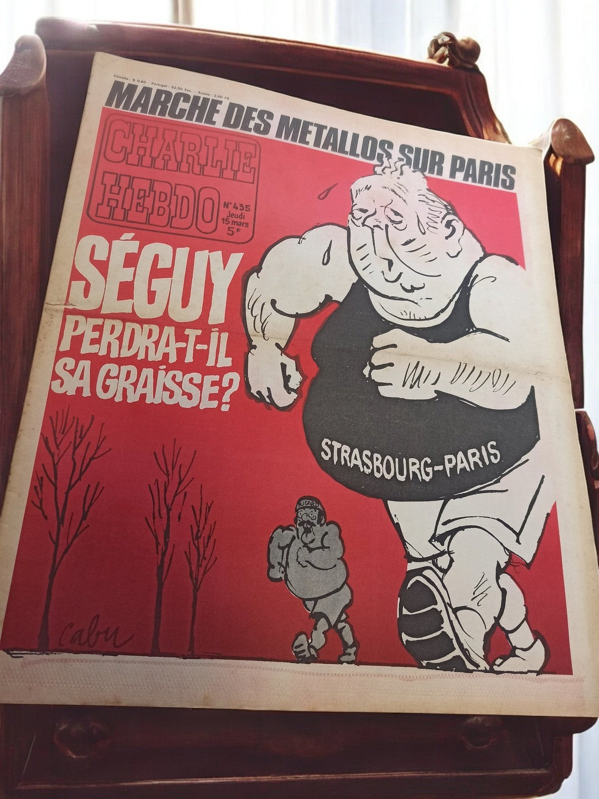 Journal Charlie Hebdo n°435 1979 vintage rétro Séguy Cabu presse ancienne