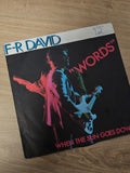 Vinyle 45 tours ancien rétro "Words" disque vintage collection musique années 70