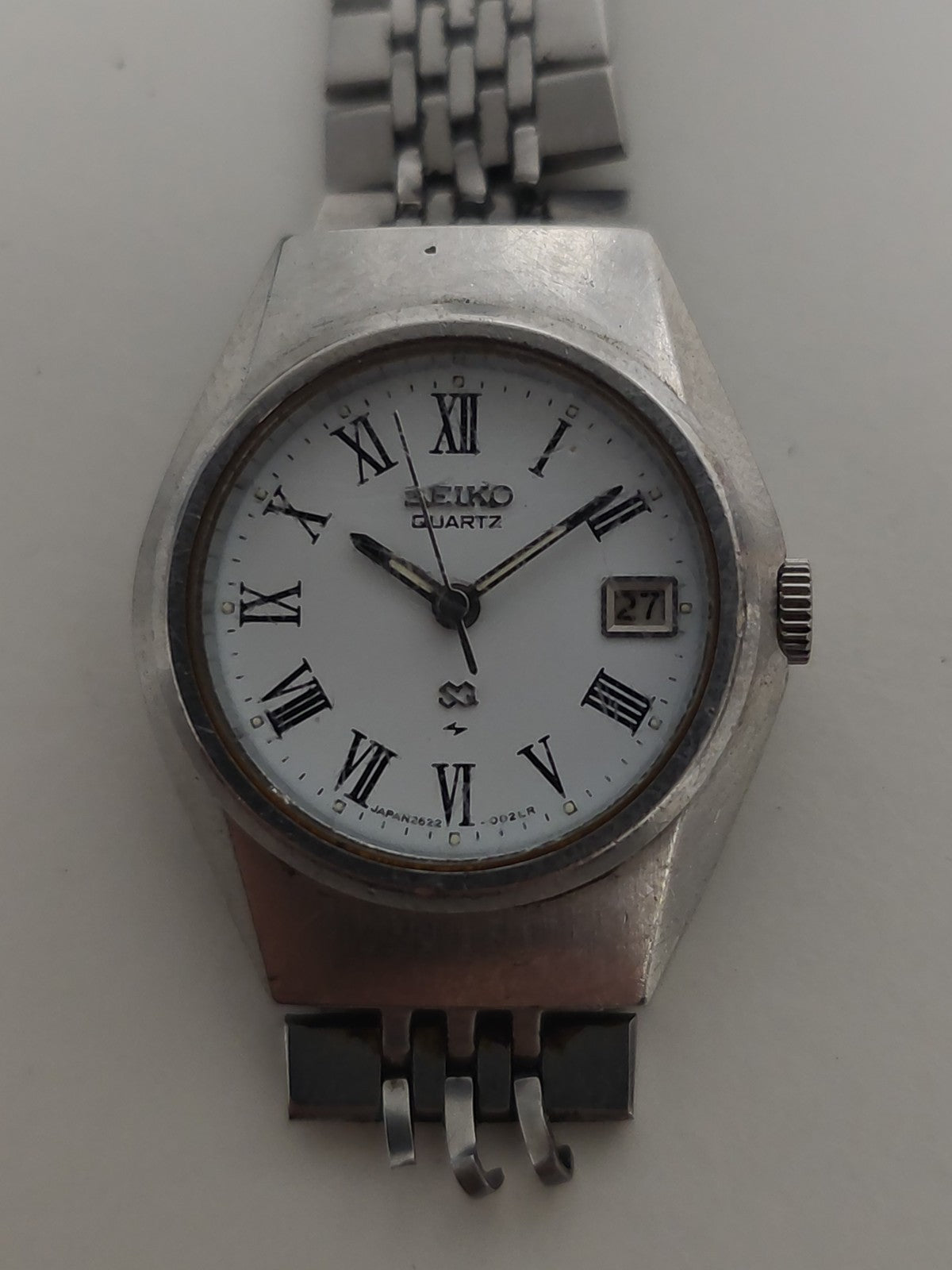 Montre Seiko pour femme à quartz à réparer, montre-bracelet d'occasion à restaur
