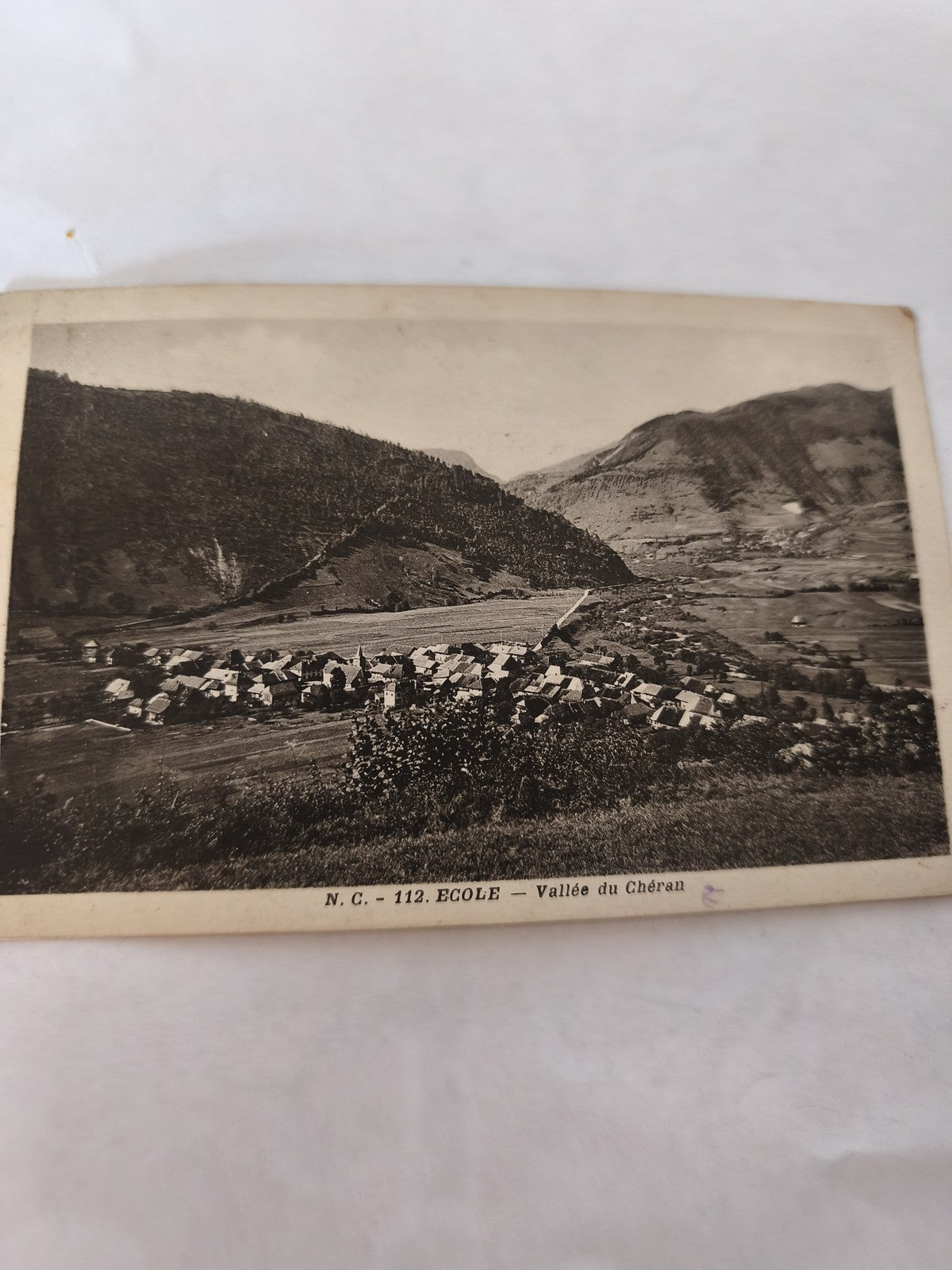 Carte postale ancienne rétro Vallée du Chéran paysage vintage collection France