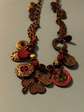 Vintage gros collier ancien, bijou rétro original pour collectionneur ou amateur