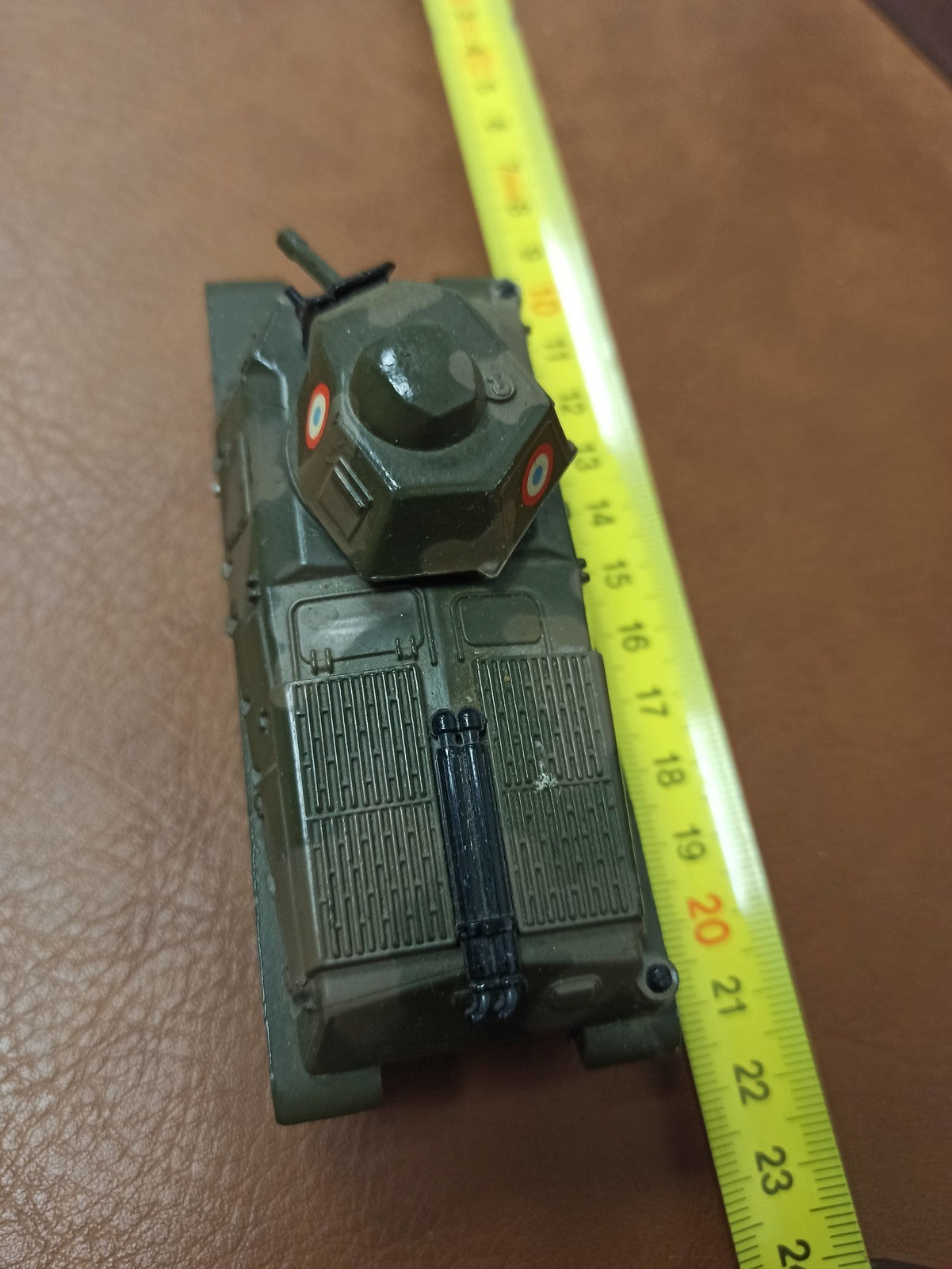Char miniature Somua S35 Solido ancien vert militaire vintage modèle réduit