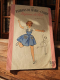 Patron couture ancien Les Patrons de Marie Claire vintage fille 6-8 ans rétro