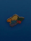 Pin's ancien Région PACA puzzle couleurs vintage badge publicitaire rétro