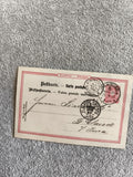 CPA Allemagne carte postale Union postale 1887 timbre Hambourg