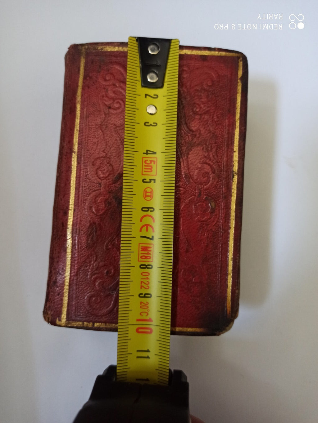 Livre ancien Nouveau Testament latin 1843 reliure rouge dorée rare