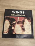 Vinyle 45 tours Wings With A Little Luck pochette Parlophone (Ref 2)