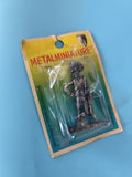 Figurine vintage soldat en métal ancien, miniature d'époque, collection militair