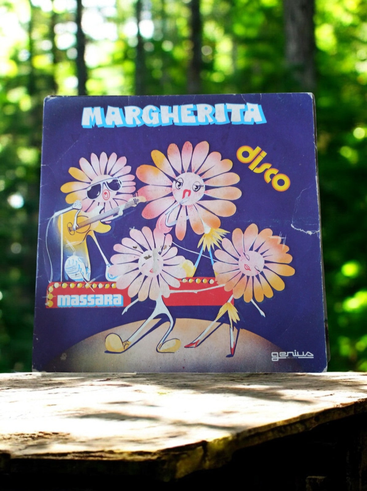 Vinyle 45 tours Margherita Massara disco vintage pochette illustrée années 70