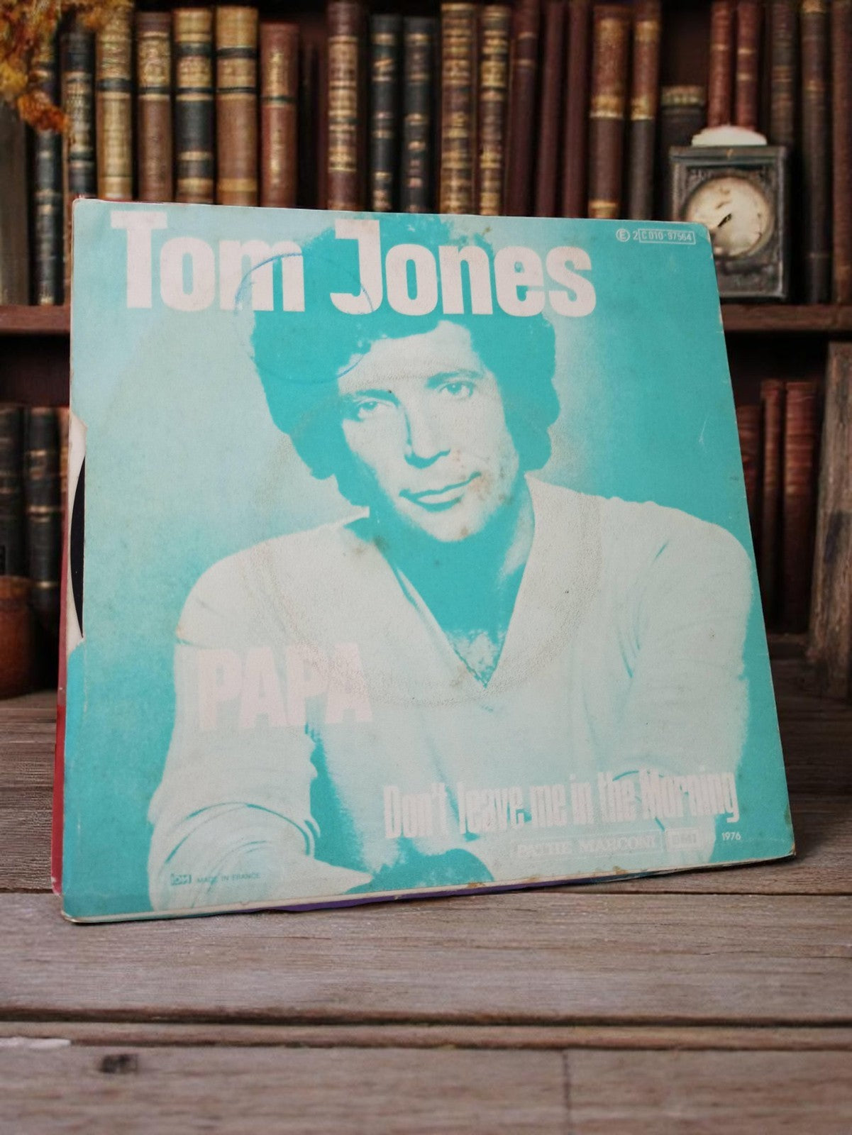 Vinyle 45 tours Tom Jones Papa 1976 vintage pochette bleue disque single