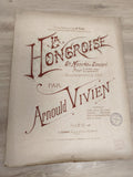 Ancien livre partitions violon piano Arnould Vivien La Hongroise Mazurka