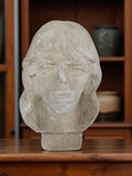 Buste sculpture pierre Mick Jagger, visage années 70, pièce unique décor