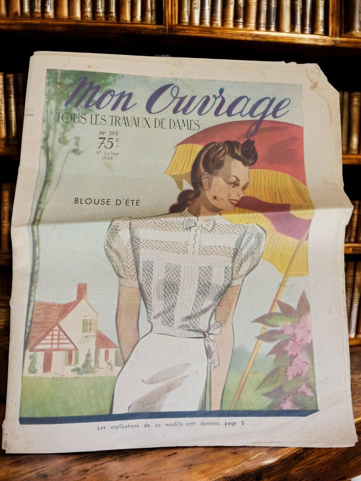 Magazine ancien Mon Ouvrage 1939 travaux dames loisirs créatifs rétro