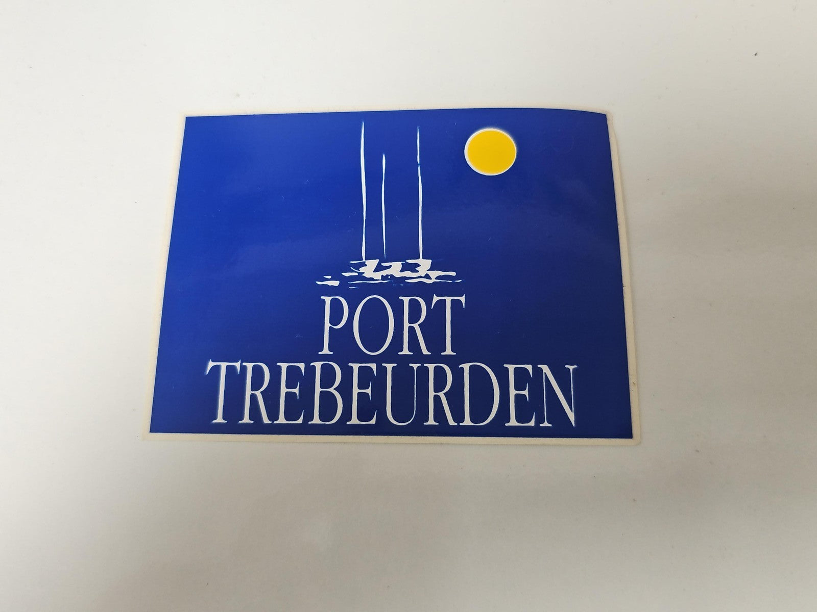 Autocollant ancien publicitaire rétro Port Trébeurden France collection vintage