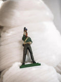 Figurine soldat Kiralu vintage, statuette ancienne peinte à la main rétro