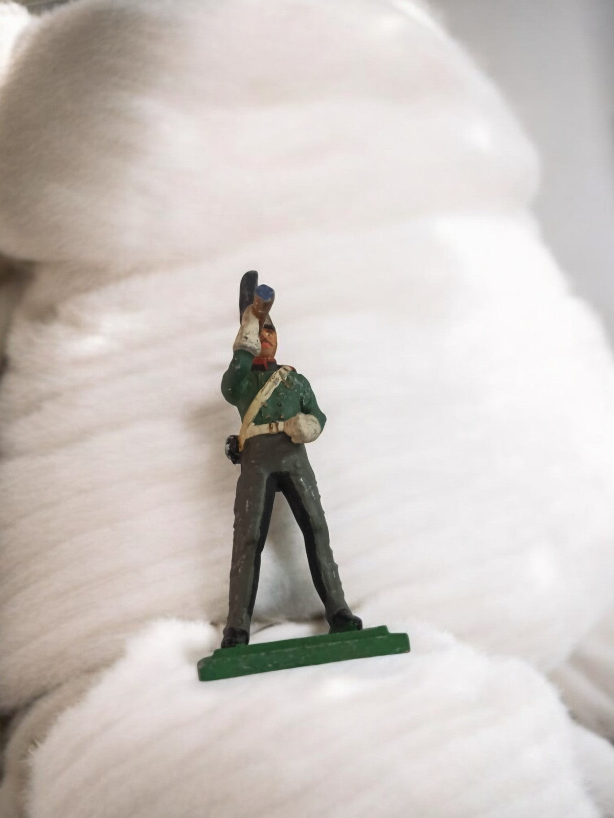 Figurine soldat Kiralu vintage, statuette ancienne peinte à la main rétro