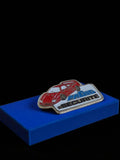 Pin's publicitaire vintage Pagid Sécurité voiture rouge édition limitée