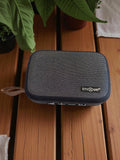 Enceinte portable vintage Imoove noire tissu, haut-parleur rétro, non testée