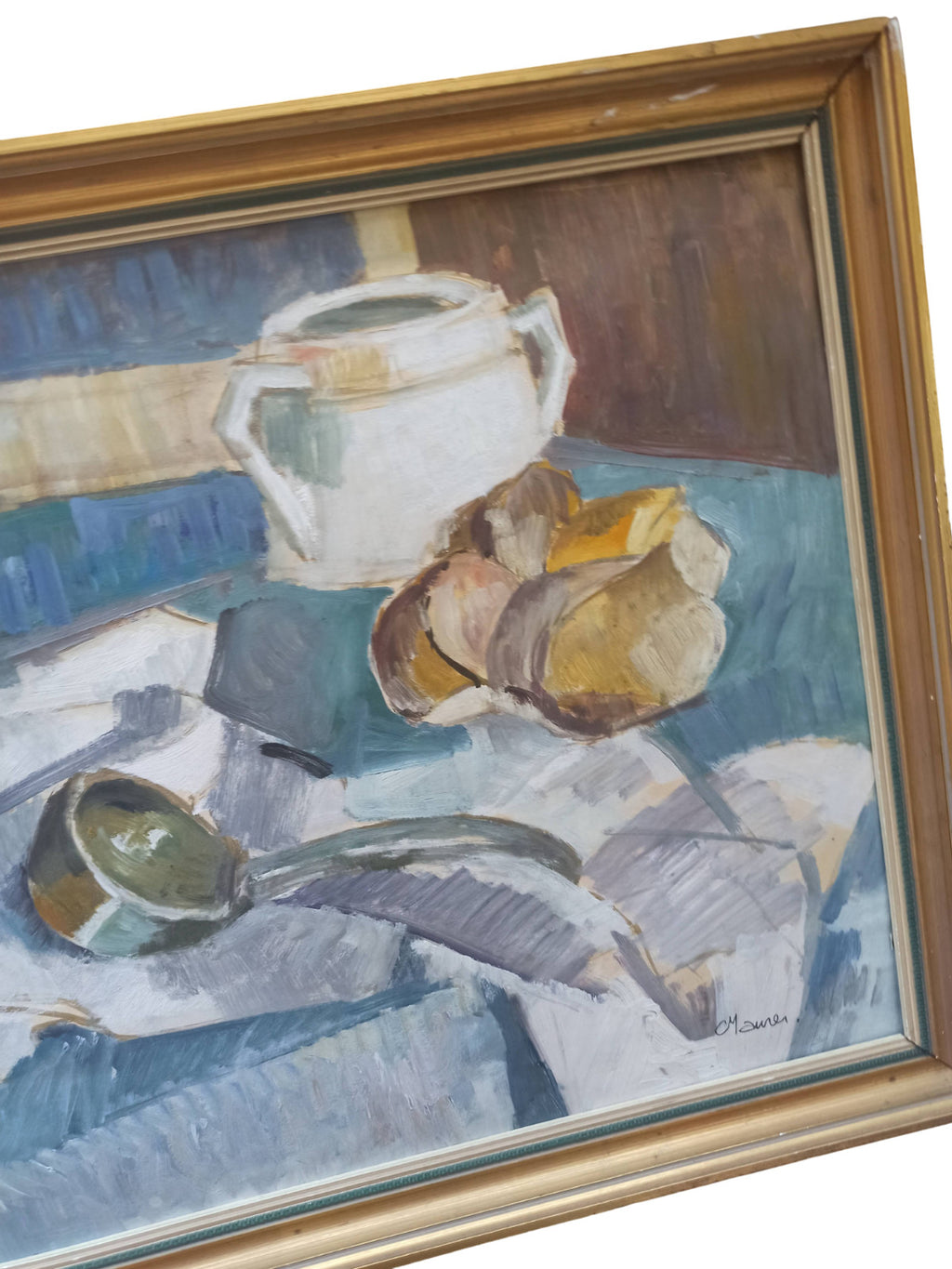 Ancien tableau peinture signé Maurer