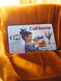 Télécarte 50 unités vintage Call home, carte téléphonique rétro, puce à motif