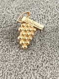 Pin's vintage grappe dorée "Classique" bijou rétro années 80 (Ref 7)