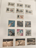 Timbres Ajman thématique faune et conquête spatiale, oblitérés, philatélie