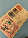 Ancienne enveloppe FDC Vietnam 1965 timbres Année Coopération Internationale