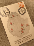 Carte postale Exposition Timbre Antituberculeux Dijon 1947 philatélie (Ref 27)