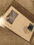 Lettre premier jour ONU 1955 Yougoslavie timbre 30c colombe FDC philatélie (Ref