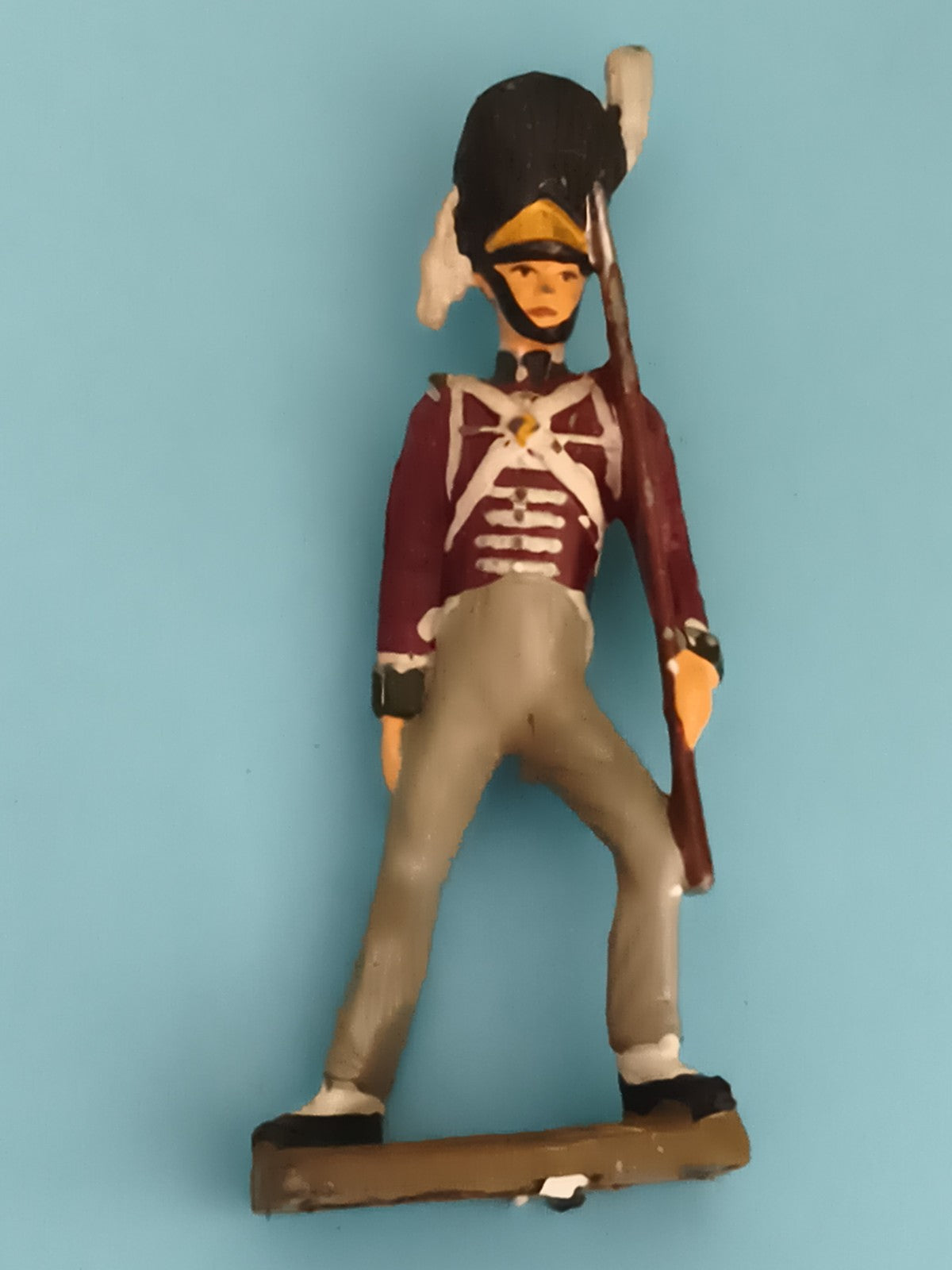 Figurine soldat ancien en plomb uniforme empire peinture main vintage