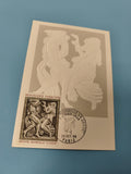 Enveloppe premier jour FDC Bourdelle La Danse 1968 Paris relief nu artistique