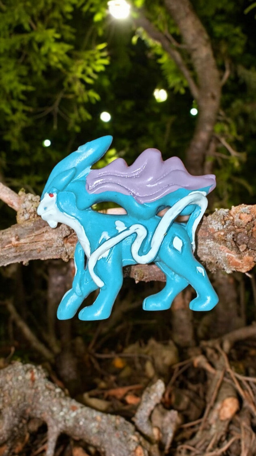 Figurine Pokémon Suicune PVC bleu violet R/LW 2005-2006 vintage rare