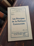 Livret école PCF 1945 Les Principes de la Politique Communiste propagande vintag