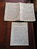 Manuscrit ancien satirique M. Masquelier – Scènes dialoguées, encre violette