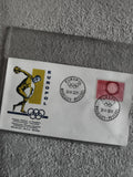 Lettre premier jour Europol Bruxelles 1962 Olympisme philatélie cachet JO